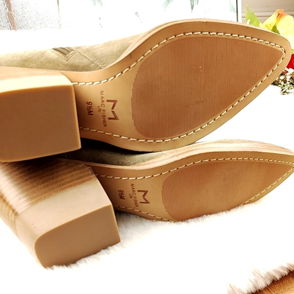 Marc Fisher Suede Bellen Ankle Boots Size 9.5 - Picture 11 of 14